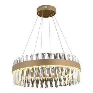 Apliqa Brampton 60'lik Eskitme 3 Renkli 112 Watt Ledli Oturma Odası, Salon Avize görseli 2