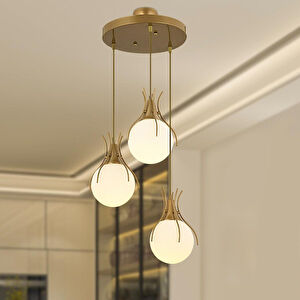 Terra 3lü Yuvarlak Modern Sarkıt Genç Odası Mutfak Yatak Odası Salon Sarkıt Avize