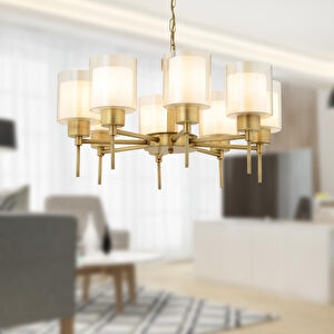 Goldie 8 Li Eskitme Modern Yatak Odası Salon Avize
