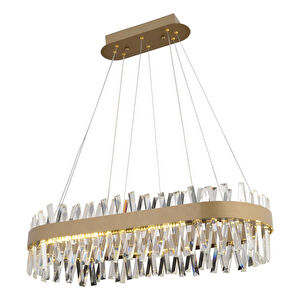 Apliqa Brampton 6'lı Sıralı Eskitme 3 Renkli 100 Watt Ledli Yemek Masası Üstü, Oturma Odası, Salon Avize görseli 3