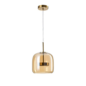 Apliqa Brook 12 Watt 3000keskitme Bal Camlı Tekli Led Sarkıt Avize