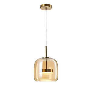 Apliqa Brook 12 Watt 3000keskitme Bal Camlı Tekli Led Sarkıt Avize