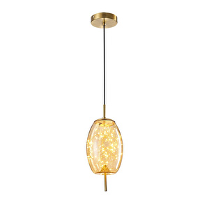 Apliqa Jasper 10 Watt 3000k Eskitme Bal Camlı Tekli Peri Led Sarkıt Avize görseli 3