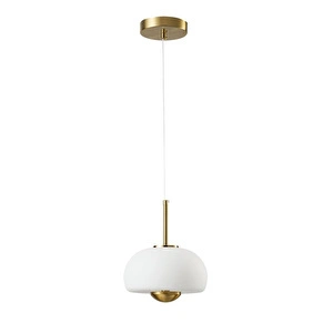 Apliqa Tres Tekli 7 Watt 3000k Eskitme Beyaz Camlı Led Sarkıt Avize görseli 3