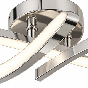 Apliqa Vetto Krom 38 Watt Plafonyer 3 Renkli Ledli Modern Mutfak Banyo Led Salon Sarkıt Avize görseli 4