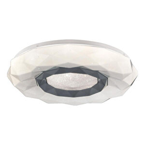 Apliqa Paris Tekli Beyaz 3 Renkli 37 Watt Ledli Modern Oturma Odası, Koridor, Salon Led Avize görseli 2