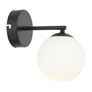 Apliqa Elvin Siyah Duvar Lambası Yatak Odası-yatak Başı-banyo İçin Modern Retro Aplik görseli 2
