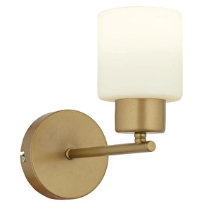 Apliqa Lima Eskitme Beyaz Cam Duvar Lambası Yatak Odası-yatak Başı-banyo İçin Modern Aplik görseli 5