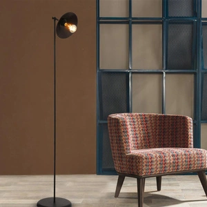 Apliqa Viola Siyah Dekoratif Tasarım Retro Modern Metal Lambader görseli 1
