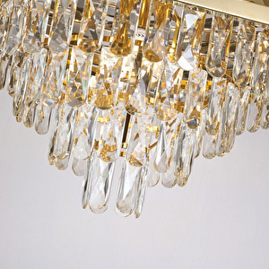 Apliqa Corde 50'lik Gold Kaplamalı Kristal Avize görseli 4