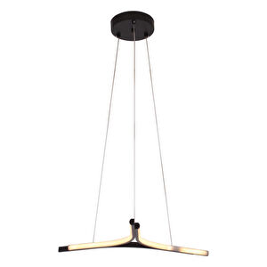 Apliqa Simon Mat Siyah Boyalı 30 Watt Led 300k Salon Oturma Odası Genç Odası Ledli Avize görseli 2