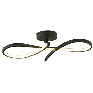 Apliqa Vetto Siyah 38 Watt Plafonyer 3 Renkli Ledli Modern Mutfak Banyo Led Salon Sarkıt Avize görseli 2