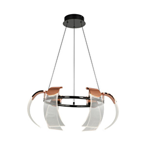 Apliqa Karlos 6 Li Yuvarlak 7 Watt Ledli Modern Tasarım Oturma Odası Salon Sarkıt Avize görseli 2
