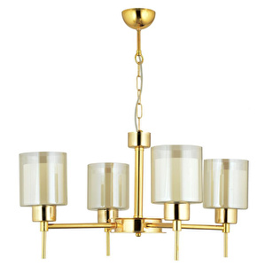 Apliqa Cemre 4 Lü Gold Modern Yatak Odası Salon Avize görseli 5