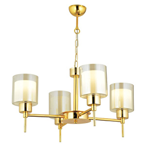 Apliqa Cemre 4 Lü Gold Modern Yatak Odası Salon Avize görseli 4