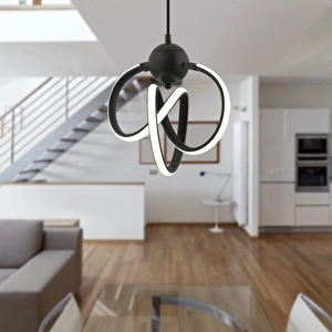 Apliqa Stark Sarkıt 35 Watt Sarkıt 3 Renkli Ledli Modern Mutfak Banyo Led Salon Sarkıt Avize görseli 2