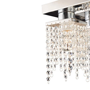 Apliqa Nikola 4lü Krom Kristalli Taşlı Modern Tasarım Kristal Salon Avize görseli 5