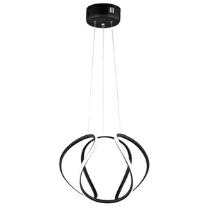 Apliqa Pietra Siyah Sarkıt 56 Watt Sarkıt 3 Renkli Ledli Modern Mutfak Banyo Led Salon Sarkıt Avize görseli 2