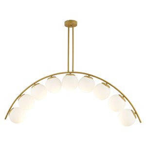 Apliqa Fralde 9 Lu Gold Modern Mutfak Cafe Restoran Için Uygun Retro Salon Avize görseli 3