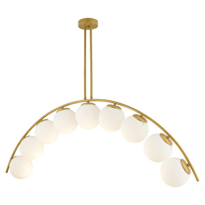 Apliqa Fralde 9 Lu Gold Modern Mutfak Cafe Restoran Için Uygun Retro Salon Avize görseli 4