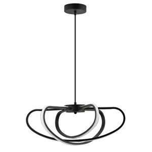 Apliqa Aura Sarkıt 74 Watt Sarkıt 3 Renkli Ledli Ofis Avizeleri Modern Mutfak Banyo Led Salon Sarkıt Büyük Avize görseli 2