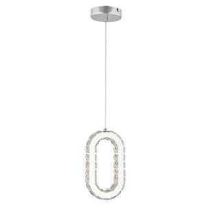 Apliqa Avignon 20 Watt Tekli Krom Ledli 3 Renkli Sarkıt Kristalli Taşlı Modern Tasarım Led Kristal Salon Avize görseli 2