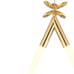 Apliqa Vojens Tekli Gold Ledli 11 Watt Kelebek Detaylı Modern Koridor, Yatak Odası Salon Sarkıt Led Avize görseli 4