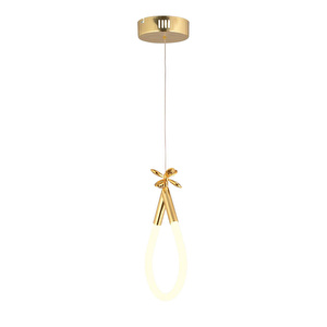 Apliqa Vojens Tekli Gold Ledli 11 Watt Kelebek Detaylı Modern Koridor, Yatak Odası Salon Sarkıt Led Avize görseli 2