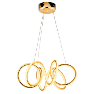 Apliqa Verena Gold Sarkıt 44 Watt Sarkıt 3 Renkli Ledli Modern Mutfak Banyo Led Salon Sarkıt Avize görseli 2