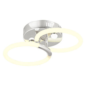 Apliqa Honos 2li Krom 32 Watt Plafonyer Led Avize görseli 2