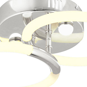 Apliqa Honos 2li Krom 32 Watt Plafonyer Led Avize görseli 3