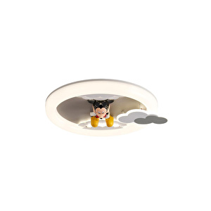 Apliqa Moddy Ledli Mickey Desenli Plafonyer Çocuk Odası Avize görseli 4