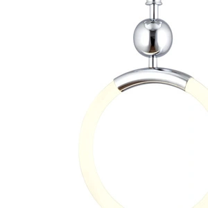 Apliqa Struer Tekli Krom Ledli 20 Watt Modern Koridor, Yatak Odası Salon Sarkıt Led Avize görseli 4