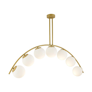 Apliqa Fralde 7 Li Gold Modern Mutfak Cafe Restoran Için Uygun Retro Salon Avize görseli 3