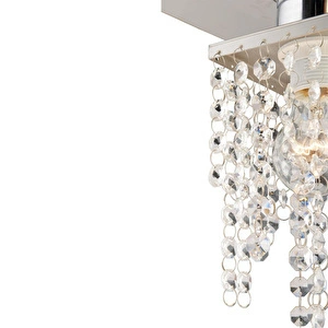 Apliqa Peter Tekli Krom Kristalli, Taşlı Modern Tasarım Kristal Salon Avize görseli 5