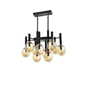 Apliqa Erna 10lu Sarkıt Modern Retro Sarkıt , Salon Avize görseli 2