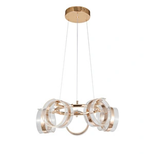 Apliqa Linea 5'li Gold Yuvarlak Salon Sarkıt Led Avize görseli 3