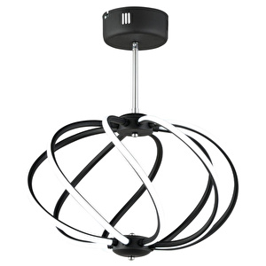Apliqa Gestel Siyah Sarkıt 88 Watt Sarkıt Ledli Modern Mutfak Banyo Led Salon Sarkıt Avize görseli 2