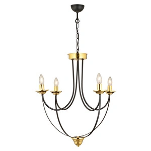 Apliqa Obito 4lü Siyah Gold Modern Sarkıt Yatak Odası Retro Salon Avize görseli 2