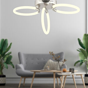 Honos 3lü Krom 39 Watt Plafonyer Led Avize