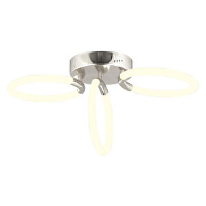 Apliqa Honos 3lü Krom 39 Watt Plafonyer Led Avize görseli 2