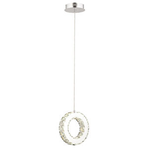 Apliqa Akanay Tekli Krom Ledli 3 Renkli Sarkıt Kristalli Taşlı Modern Tasarım Led Kristal Top Salon Avize görseli 2
