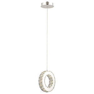 Apliqa Akanay Tekli Krom Ledli 3 Renkli Sarkıt Kristalli Taşlı Modern Tasarım Led Kristal Top Salon Avize görseli 3