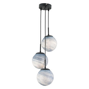 Apliqa Efser 3lü Yuvarlak Modern Oturma Odası Salon Sarkıt Avize görseli 3