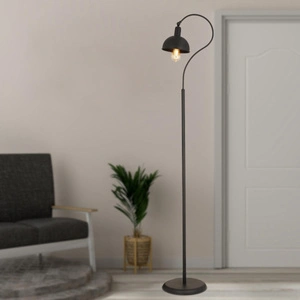 Apliqa Angora Siyah Dekoratif Tasarım Retro Modern Metal Lambader görseli 2