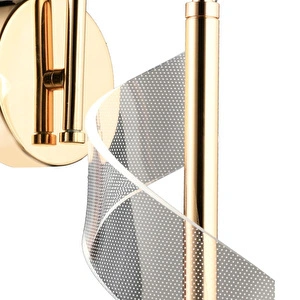 Apliqa Jadon Modern Gold 3 Renkli 2 Watt Tasarım Salon Koridor Ledli Salon Aplik görseli 4