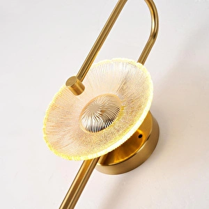 Apliqa Velora Gold 3 Renkli Salon, Yatak Başı Led Aplik görseli 5