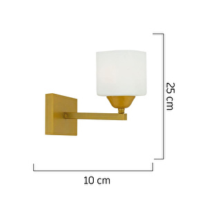 Apliqa Minel Gold Duvar Lambası Yatak Odası-yatak Başı-banyo İçin Modern Aplik görseli 1