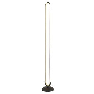 Apliqa Zümra Siyah 70 Watt Modern Tasarım Ledli Metal Lambader görseli 1