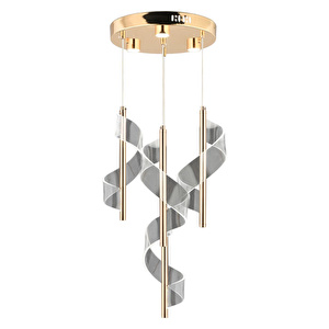 Apliqa Jadon 4'lü Yuvarlak 3 Renkli 35 Watt Gold Kristal Ledli Modern Oturma Odası Salon Sarkıt Avize görseli 3
